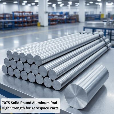7075 Barre ronde en aluminium solide haute résistance de qualité aérospatiale précision usine pour l'industrie