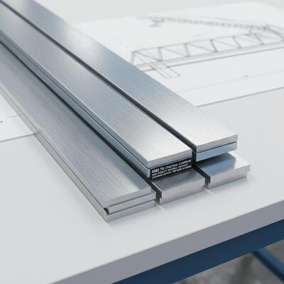 6082 T6 Barre plate en aluminium structural résistant à la corrosion soudable à haute résistance pour ponts et grues