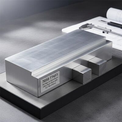 Barre de plaque en alliage d'aluminium aérospatial 7050 T7451 à très haute résistance et résistance SCC pour composants d'avion