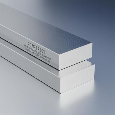 Barre rectangulaire en alliage d'aluminium 7075 T7351, haute résistance, résistante aux SCC et aux applications d'outillage
