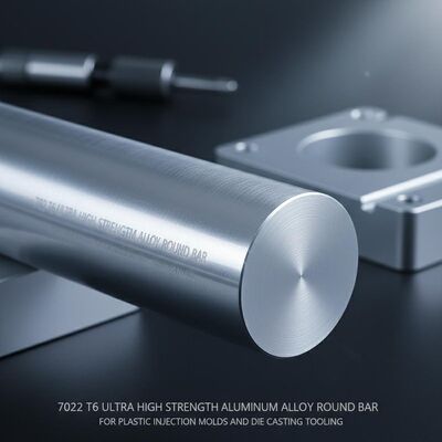 Barre ronde en alliage d'aluminium ultra haute résistance 7022 T6 pour moules d'injection plastique et outillage de moulage sous pression