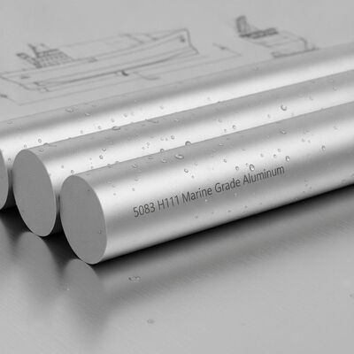5083 H111 Barres d'aluminium rondes résistantes à la corrosion par l'eau salée de qualité marine destinées à la construction navale