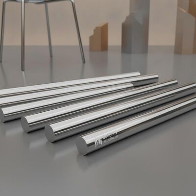 6060 T5 Barre en aluminium ronde décorative anodisée brillante et polie pour meubles et architecture
