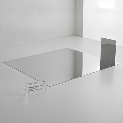 430 BA Feuille d'acier inoxydable avec finition BA épaisseur 0.3-1.0mm et taille 1000x2000mm pour panneaux d'appareils électroménagers