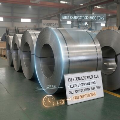 Coil en acier inoxydable anti-empreintes digitales 430 d'une épaisseur de 0,4 mm à 2,0 mm pour les applications décoratives d'ascenseur