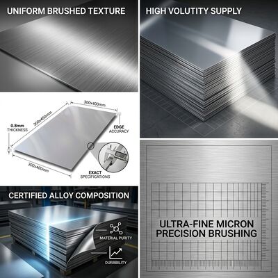 Mirror-Finished 304 Stainless Steel Sheet 8K Polished Decorative Elevator Cladding