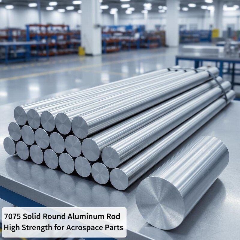 7075 Barre ronde en aluminium solide haute résistance de qualité aérospatiale précision usine pour l'industrie