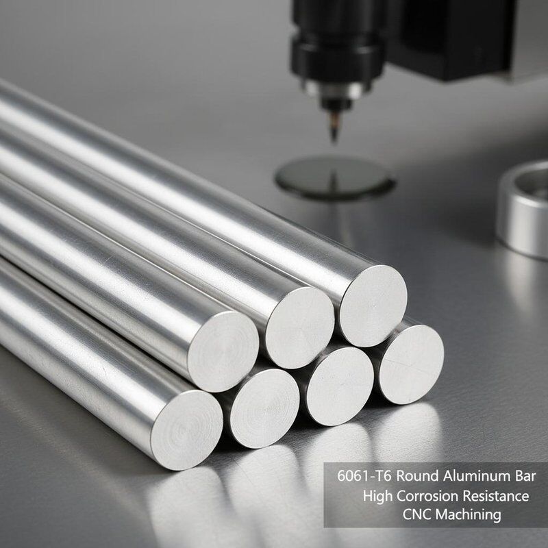 6061 T6 Machinerie CNC Barre ronde d'aluminium de grand diamètre à haute résistance à la corrosion