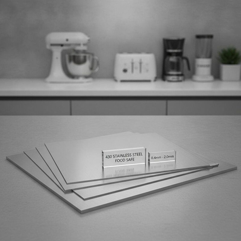 Produits alimentaires sûrs 430 tôle en acier inoxydable laminée à froid 0,4 mm - 2,0 mm pour appareils de cuisine